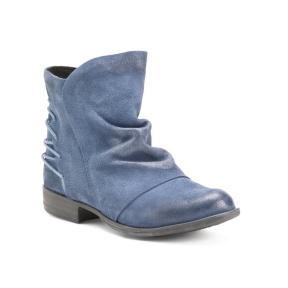 MIZ MOOZ Ocean Made In Spain Suede Dotti Booties - Picture 1 of 2